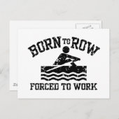 Funny Rowing Postkarte (Vorne/Hinten)