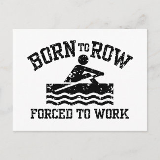 Funny Rowing Postkarte