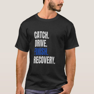 Funny Rowing Rower Coxswain Fantastische Bergwelte T-Shirt