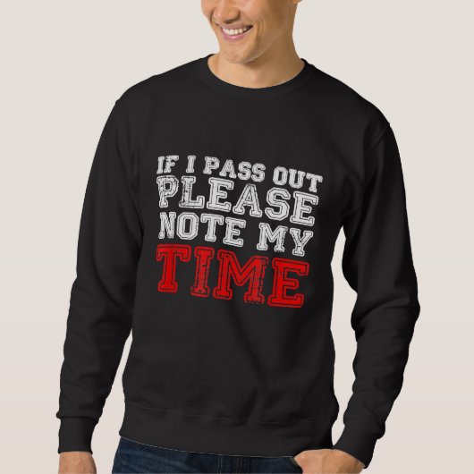Funny Rowing wenn ich verreite Bitte beachten Sie Sweatshirt (Vorderseite)