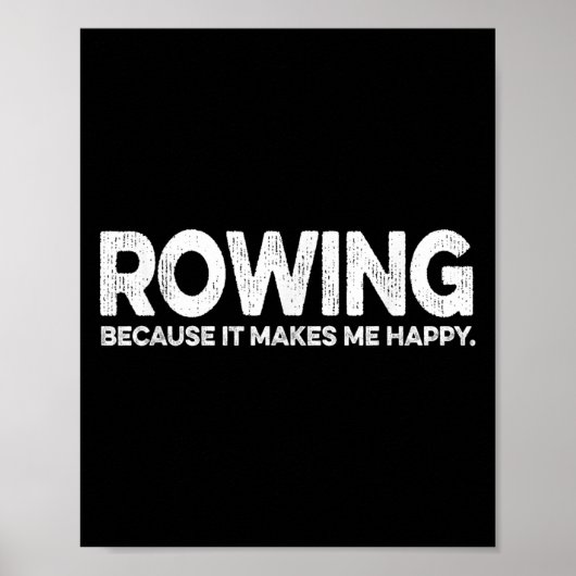 Funny Rowing Zitat Geschenk für Vater-Liebe-Rowing Poster (Vorne)
