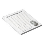 Funny Royal Queen Elizabeth Custom Text Notepad Notizblock (angewinkelt)