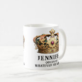 Funny Royal Queen Tasse (VorderseiteRechts)