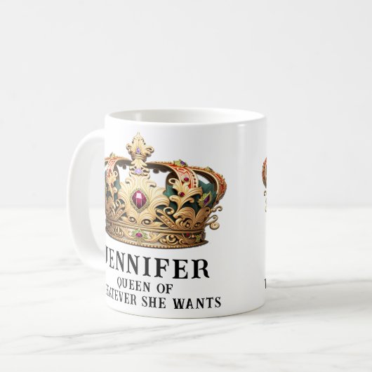 Funny Royal Queen Tasse (Vorderseite Links)