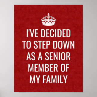 Funny Royal tritt als Senior Member of Family nied Poster