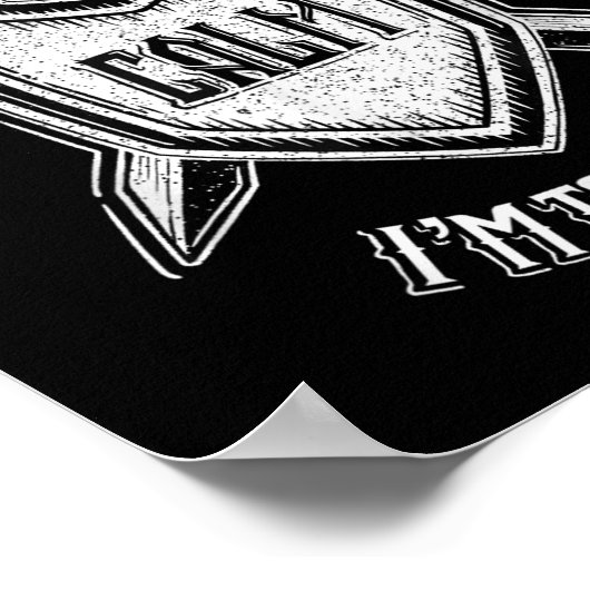 Funny Rpg Gamer Ich kann nicht Behalten Ruhe ich b Poster (Ecke)