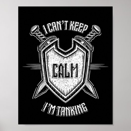 Funny Rpg Gamer Ich kann nicht Behalten Ruhe ich b Poster (Vorne)