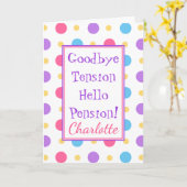 Funny Rtirement Hallo Pension Colorful Karte (Gelbe Blume)