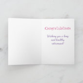 Funny Rtirement Hello Pension Card Karte (Innenseite)