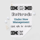 Funny Rtirement Jog No more Work Celebration Golfhandtuch (Insitu)