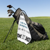 Funny Rtirement Jog No more Work Celebration Golfhandtuch (Gras)