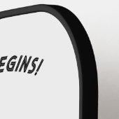 Funny Rtirement Jog No more Work Celebration Pickleball Schläger (Linke Seite)