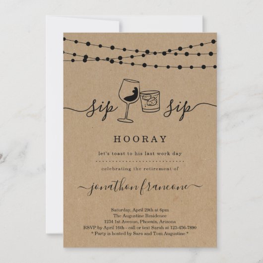 Funny Rtirement Party Einladung (Vorderseite)