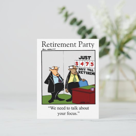 Funny Rtirement-Party Einladungen (Stehend Vorderseite)