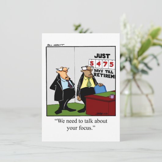 Funny Rtirement-Party Einladungen (Stehend Vorderseite)