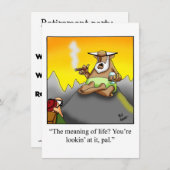 Funny Rtirement-Party Einladungen (Vorne/Hinten)