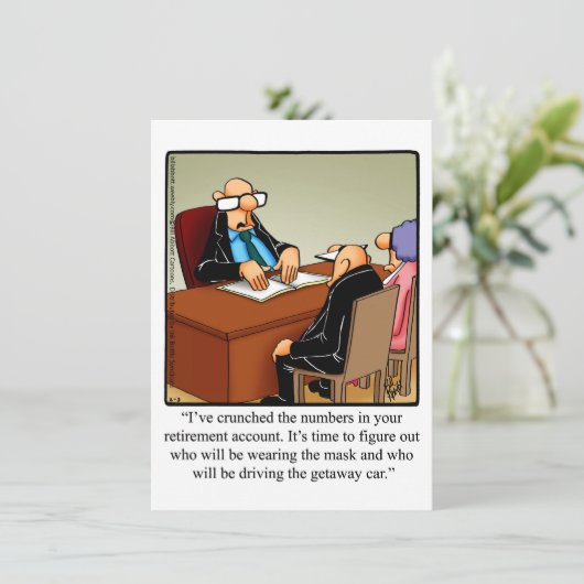 Funny Rtirement-Party Einladungen (Stehend Vorderseite)