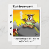 Funny Rtirement-Party Einladungen (Vorne/Hinten)