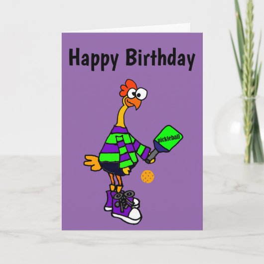 Funny Rubber Chicken Pflücken Karte (Vorderseite)