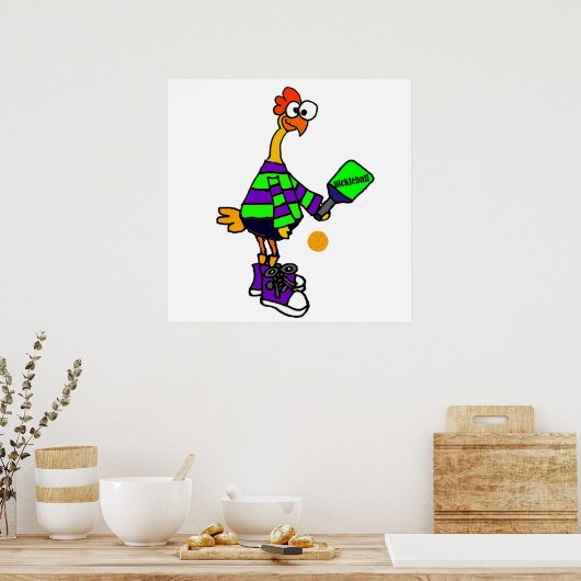 Funny Rubber Chicken Pflücken Poster (Küche)