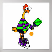 Funny Rubber Chicken Pflücken Poster (Vorne)