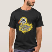 Funny Rubber Duck, Bathing Duck, Skeleton Skeleton T-Shirt (Vorderseite)