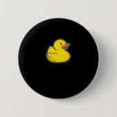 Funny Rubber Duck Debugger Programmierer Verschenk Button (Vorderseite)