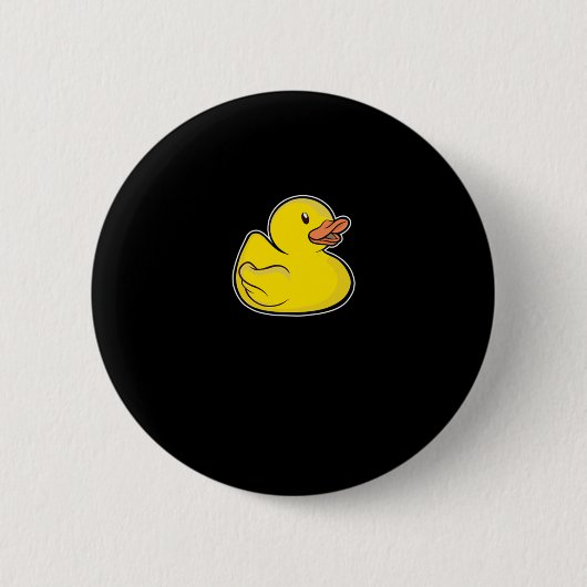 Funny Rubber Duck Debugger Programmierer Verschenk Button (Vorderseite)