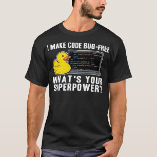 Funny Rubber Duck Debugging Superpower Coding Labo T-Shirt