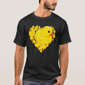 Funny Rubber Duck Hearts Quack Ducky Valentine s D T-Shirt (Vorderseite)