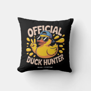 Funny Rubber Duck Junting Cruise Squad Laughs Kissen