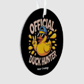 Funny Rubber Duck Junting Cruise Squad Laughs Ornament (Vorderseite)