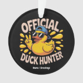 Funny Rubber Duck Junting Cruise Squad Laughs Ornament (Vorderseite)