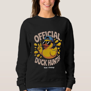 Funny Rubber Duck Junting Cruise Squad Laughs Sweatshirt