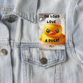 Funny Rubber Duck Lord Liebe A Duck Quote Button (Insitu)