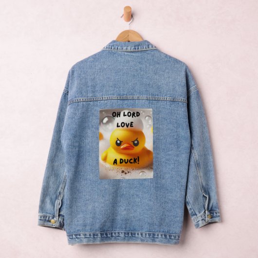 Funny Rubber Duck Lord Liebe A Duck Quote Jeansjacke (Hangar)