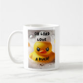 Funny Rubber Duck Lord Liebe A Duck Quote Kaffeetasse (Links)