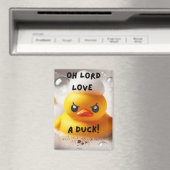 Funny Rubber Duck Lord Liebe A Duck Quote Magnet (In Situ (Geschirrspüler))