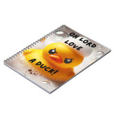 Funny Rubber Duck Lord Liebe A Duck Quote Notizblock (Linke Seite)