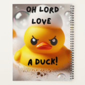 Funny Rubber Duck Lord Liebe A Duck Quote Planer (Rückseite)