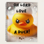 Funny Rubber Duck Lord Liebe A Duck Quote Planer (Vorderseite)