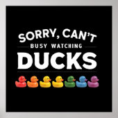 Funny Rubber Duck Lover Design Poster (Vorne)