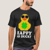 Funny Rubber Duck Vierblättriges Kleeblatt Sonnenb T-Shirt (Vorderseite)