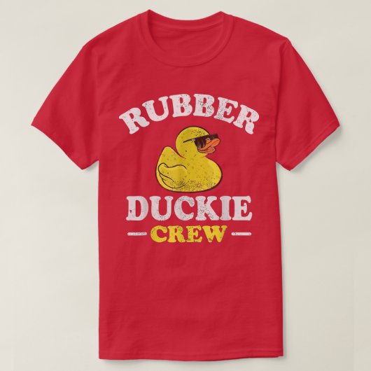 Funny Rubber Duck Yellow Duckie Crew Bath Ducks Du T-Shirt (Design vorne)