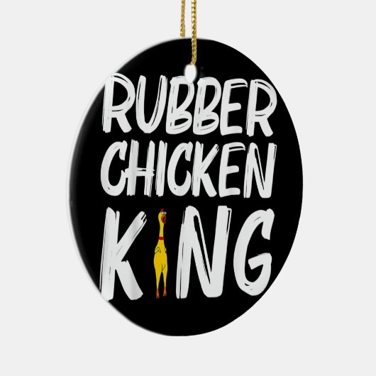 Funny Rubber Hühnergeschenk für Männer Vater Kauts Keramik Ornament (Rechts)