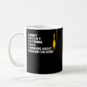 Funny Rubber Hühnergeschenk Männer Frauen Rubber H Kaffeetasse (Links)