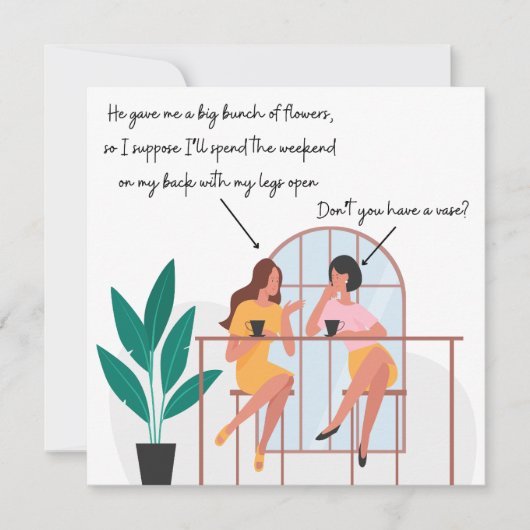 Funny Rude Birthday Card Freundschaft Freundschaft (Vorderseite)