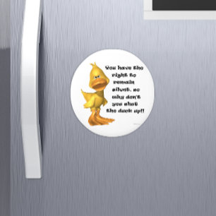 Funny Rude Cartoon Duck Kühlschrankmagnet