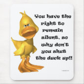 Funny Rude Duck Mousepad (Vorne)