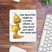 Funny Rude Duck Mousepad